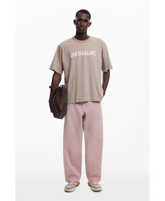 Men's Short-sleeve T-shirt with textured logo