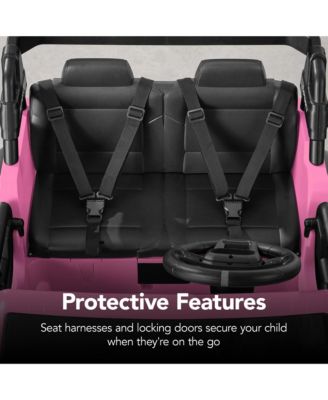 Kids 24V 2-Seater Electric Ride-On Car Truck w/ Parent Control, Bluetooth, LED Lights