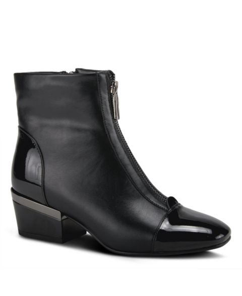 Женские туфли Azura Mozza Bootie Heel with Patent Leather Upper, цвет: Чёрный