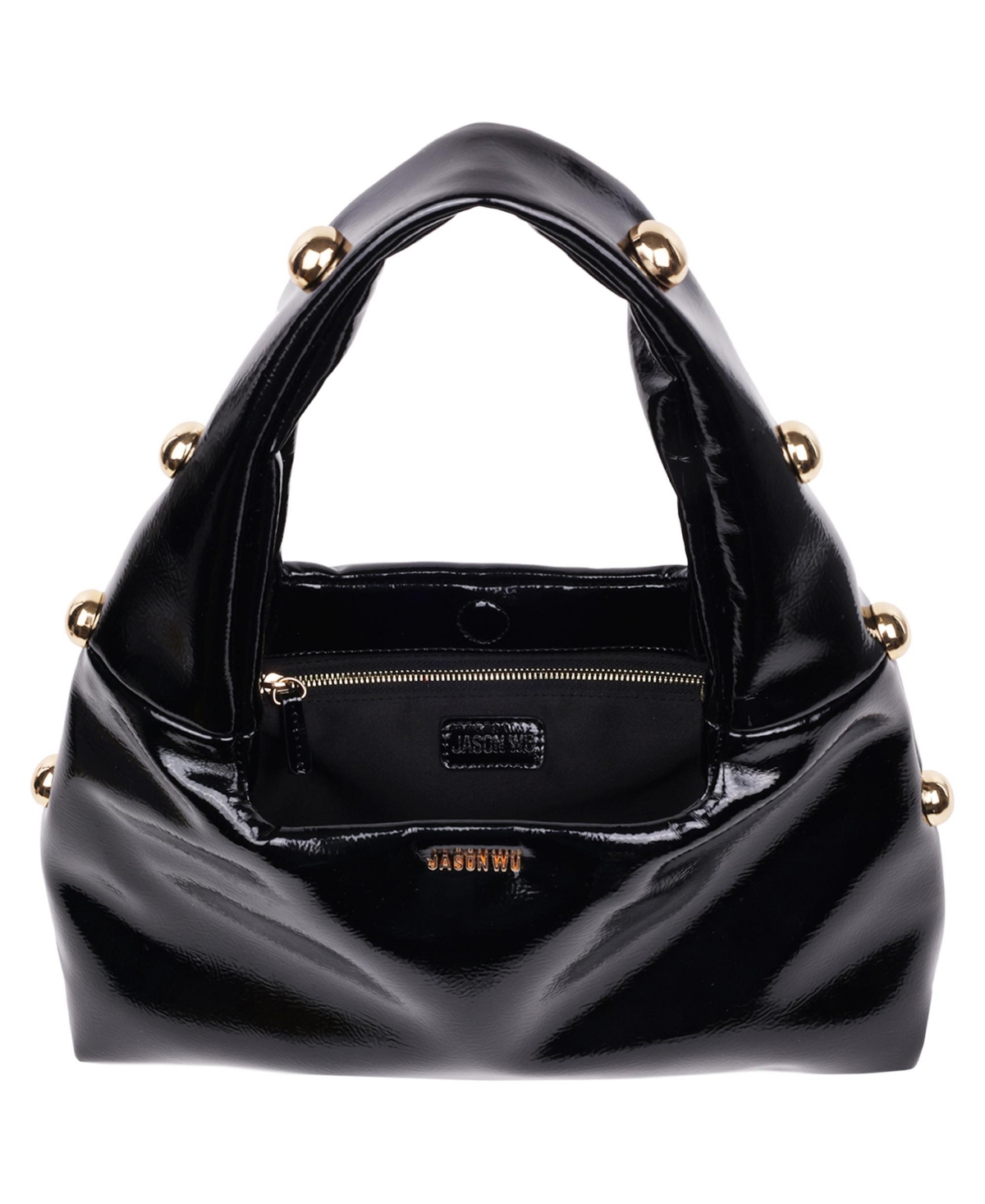 Jason Wu Studded Shoulder Bag Crackled Finish