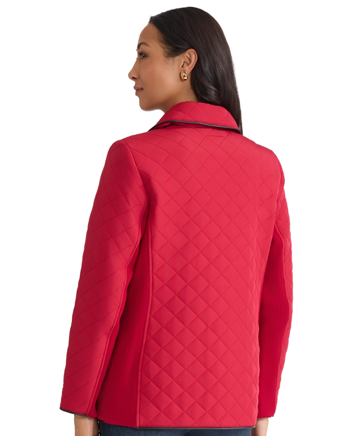 Jones New York Women's Quilted Jacket In Red