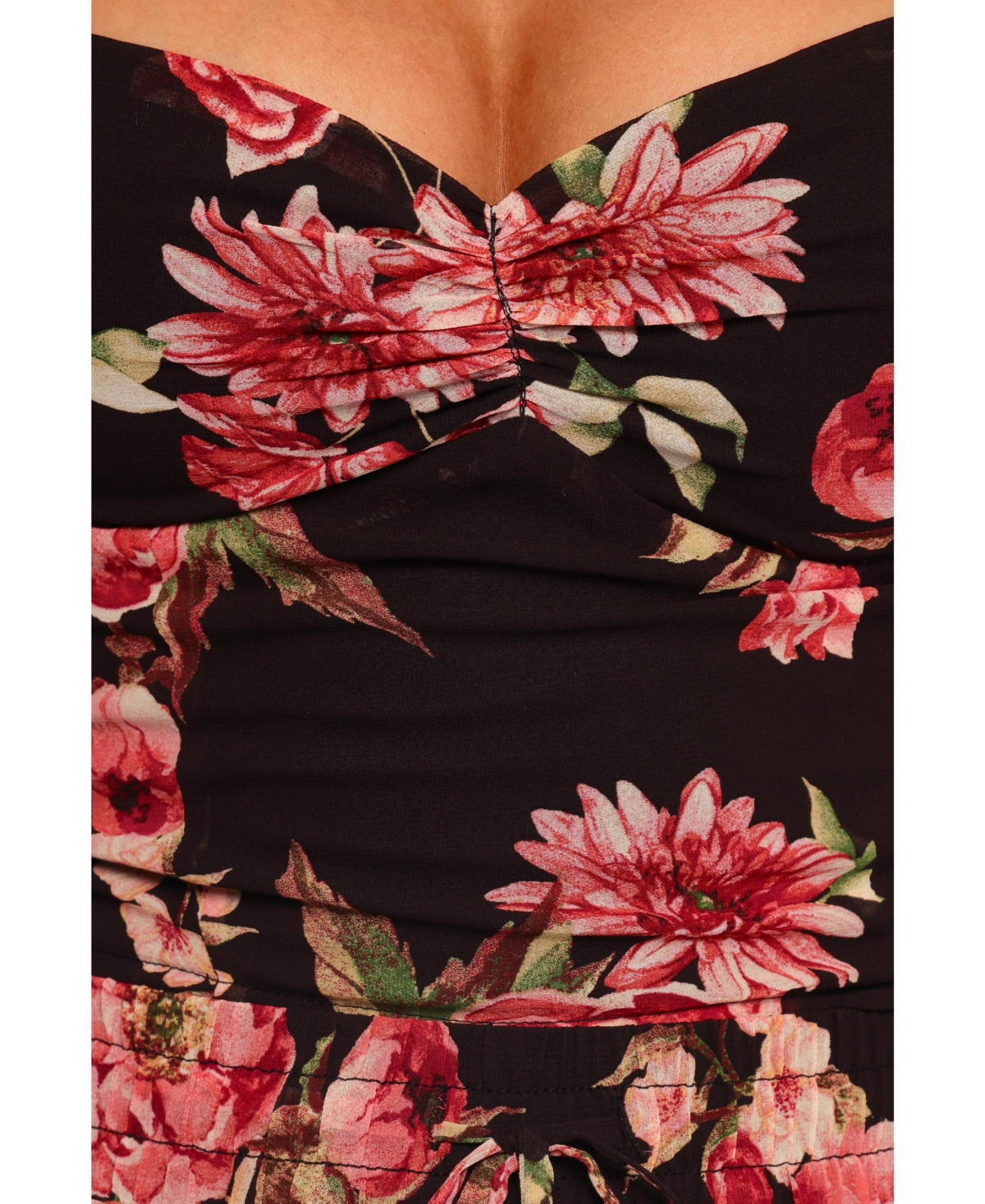 Petal and Pup Women's Noel Top - Black Floral Xs