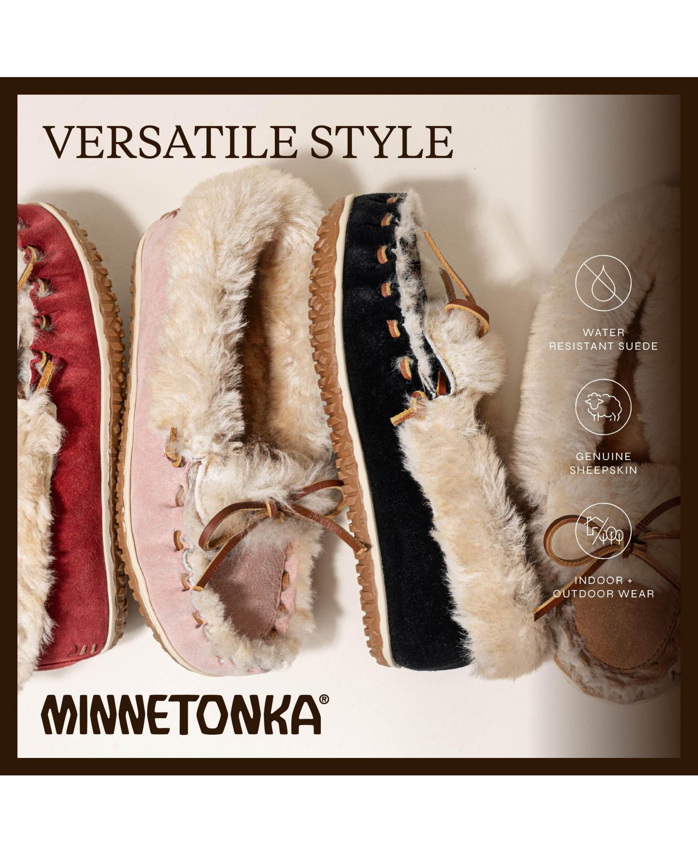 Женские тапочки Minnetonka Ultimate Sheepskin Slipper, цвет: Пудровый — фото 3