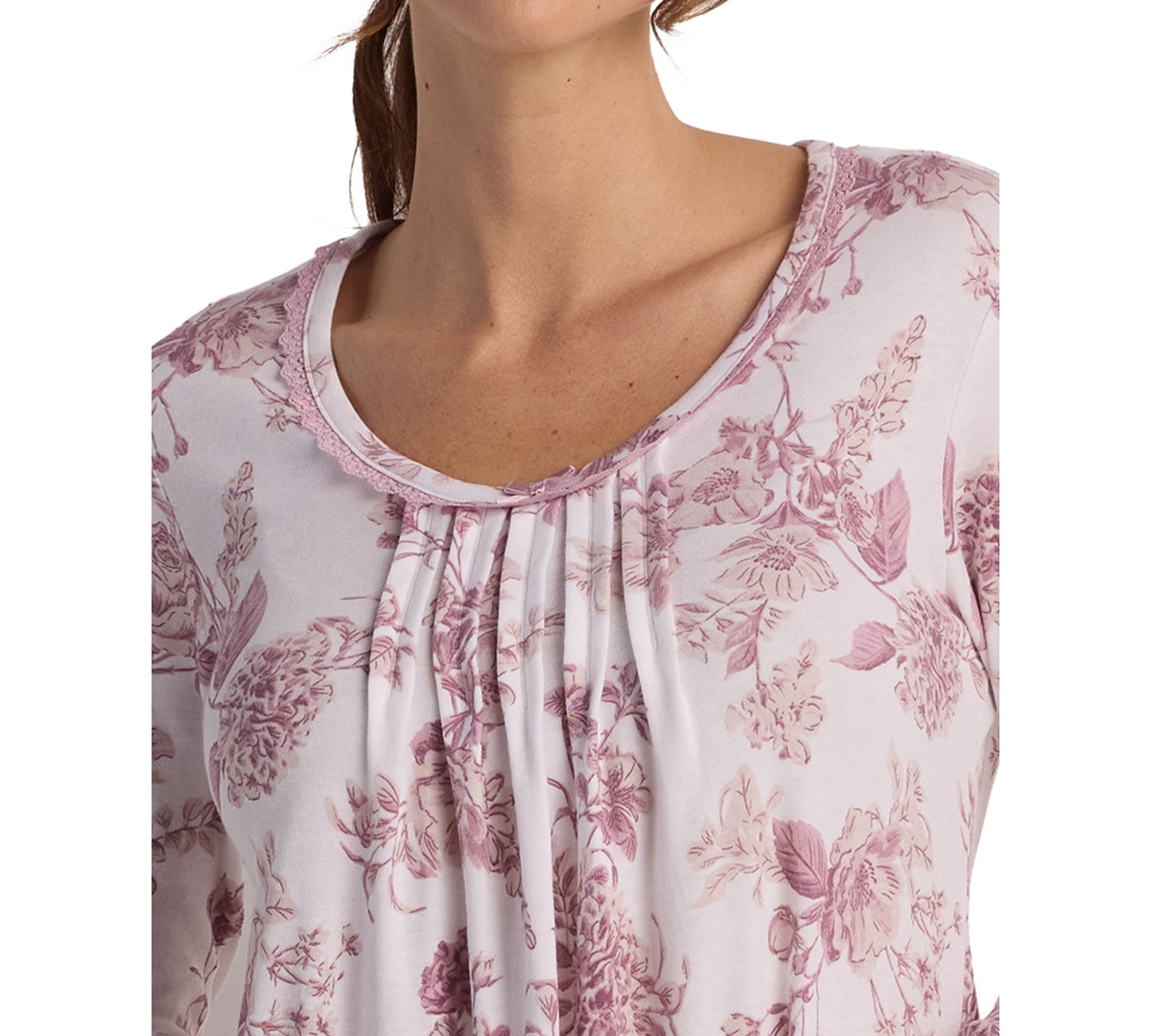 Miss Elaine Women's Long Sleeve Sleepwear Gown