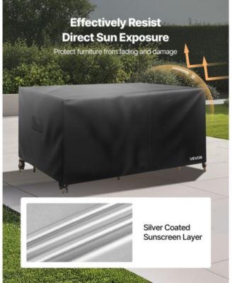 420D Waterproof Patio Furniture Cover for Outdoor Table Chairs and Sofa