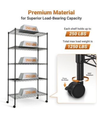Simple Deluxe Heavy Duty 5-Shelf Shelving Unit