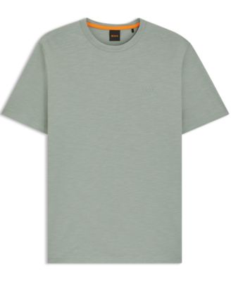 Men's Cotton Slub Logo Detail T-Shirt