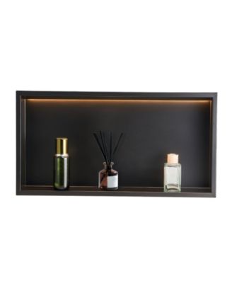  Shower Niche Stainless Steel Recessed Shelf with LED Strip