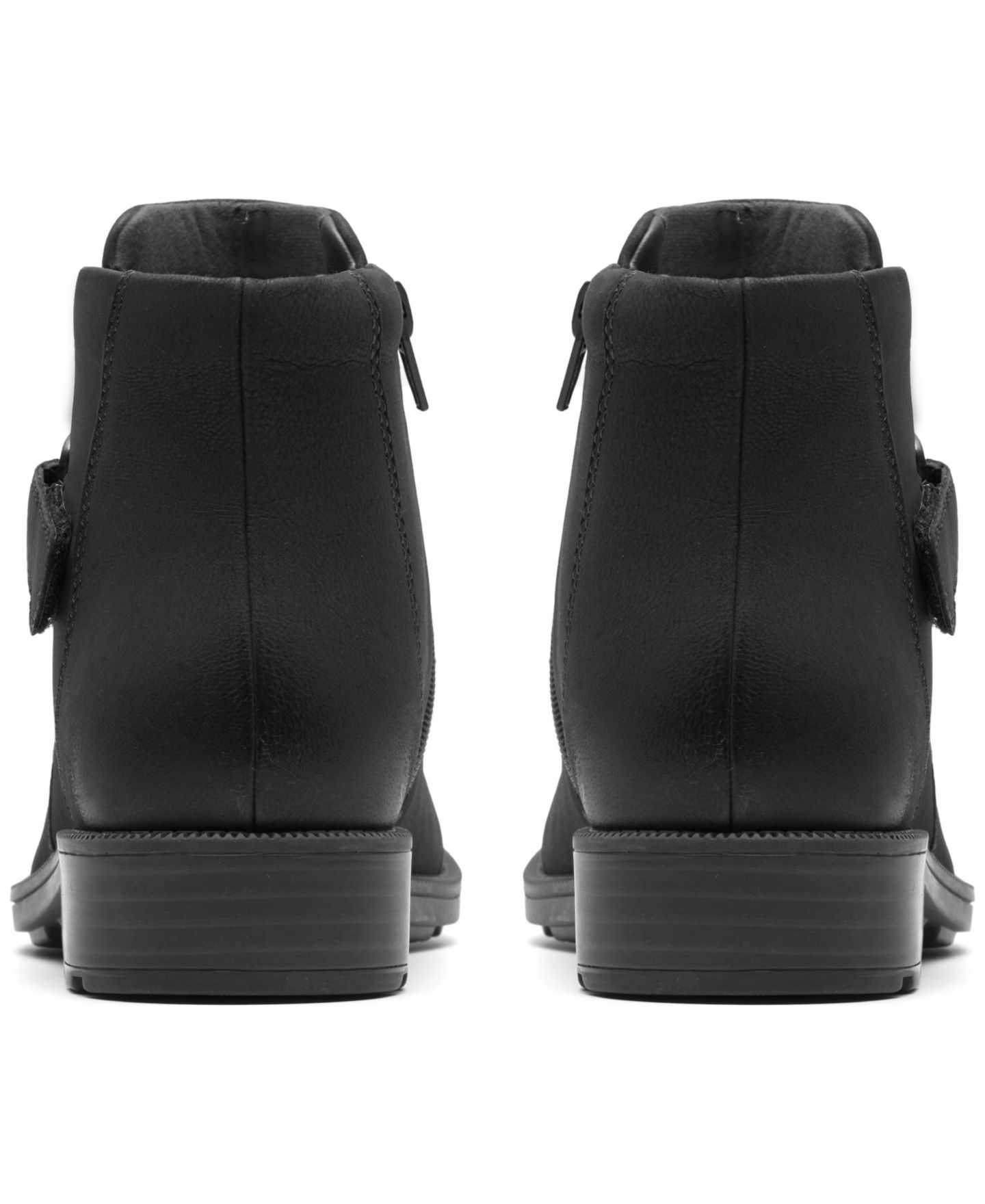 Женские ботинки Clarks Adalynn Faye Ankle Booties, цвет: Чёрный нубуковый — фото 3