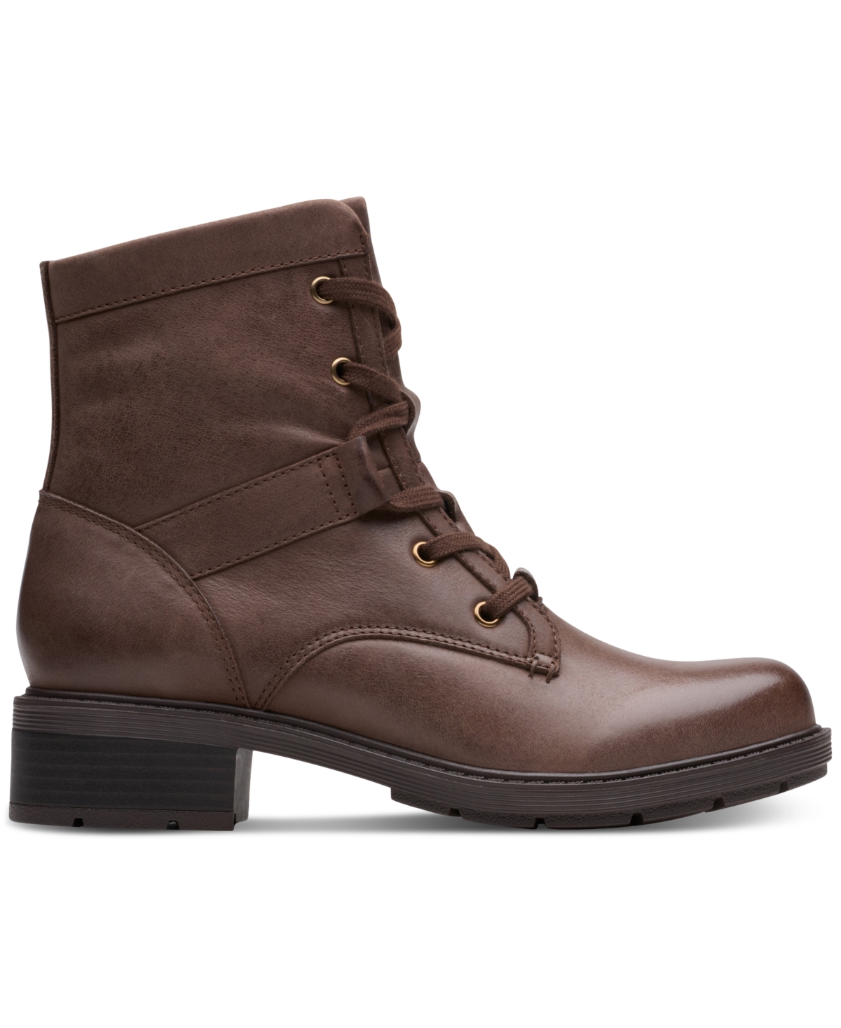 Clarks Collection Women's Hearth Parker Block Heel Booties In Brown