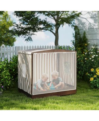 Kids Wooden box with Canopy Fully Cove, 56" x 40" x 52",