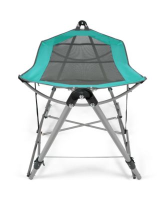 Folding Hammock Indoor & Outdoor Hammock with Side Pocket & Iron Stand