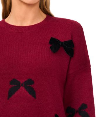 Women's Bow Appliqu&eacute; Sweater