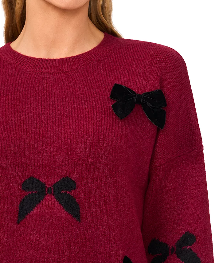 Women's Bow Appliqu&eacute; Sweater - thumbnail 8