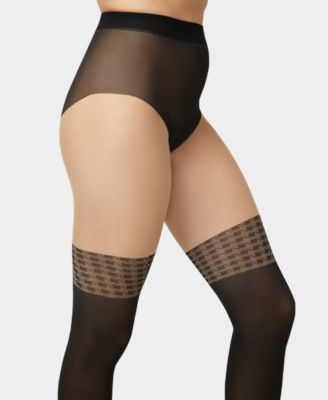Women's Faux Thigh High Tights U24619