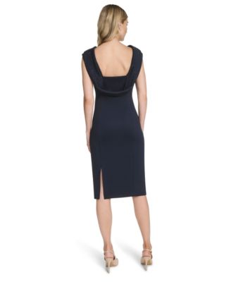 Women's Beaded Sheath Midi Dress