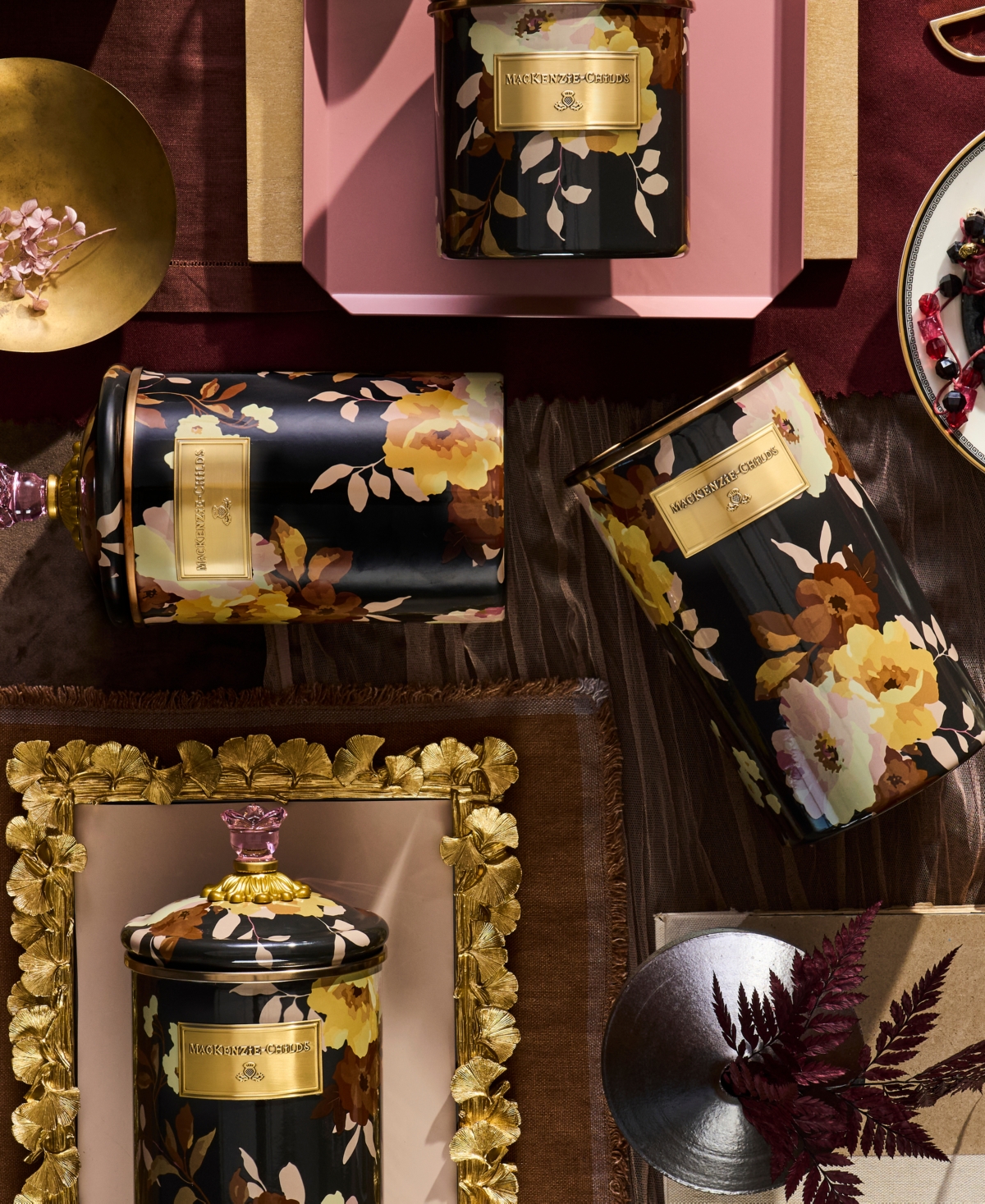 MacKenzie-Childs Wild Rose Utensil Holder