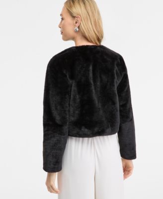 Petite Faux-Fur Long-Sleeve Jacket, Macy's Exclusive