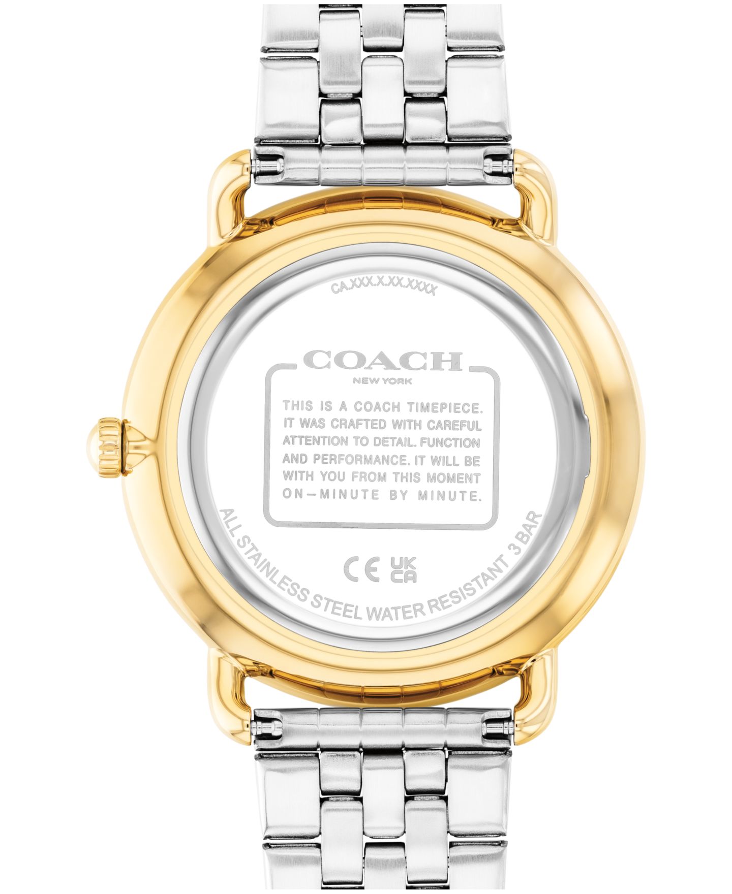 Мужские часы Coach Elliot, двухцветный браслет из нержавеющей стали, 43 мм — фото 2