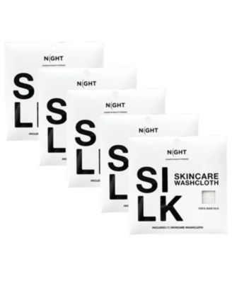 Raw Silk Skincare Washcloths, Exfoliating, Multi-Pack