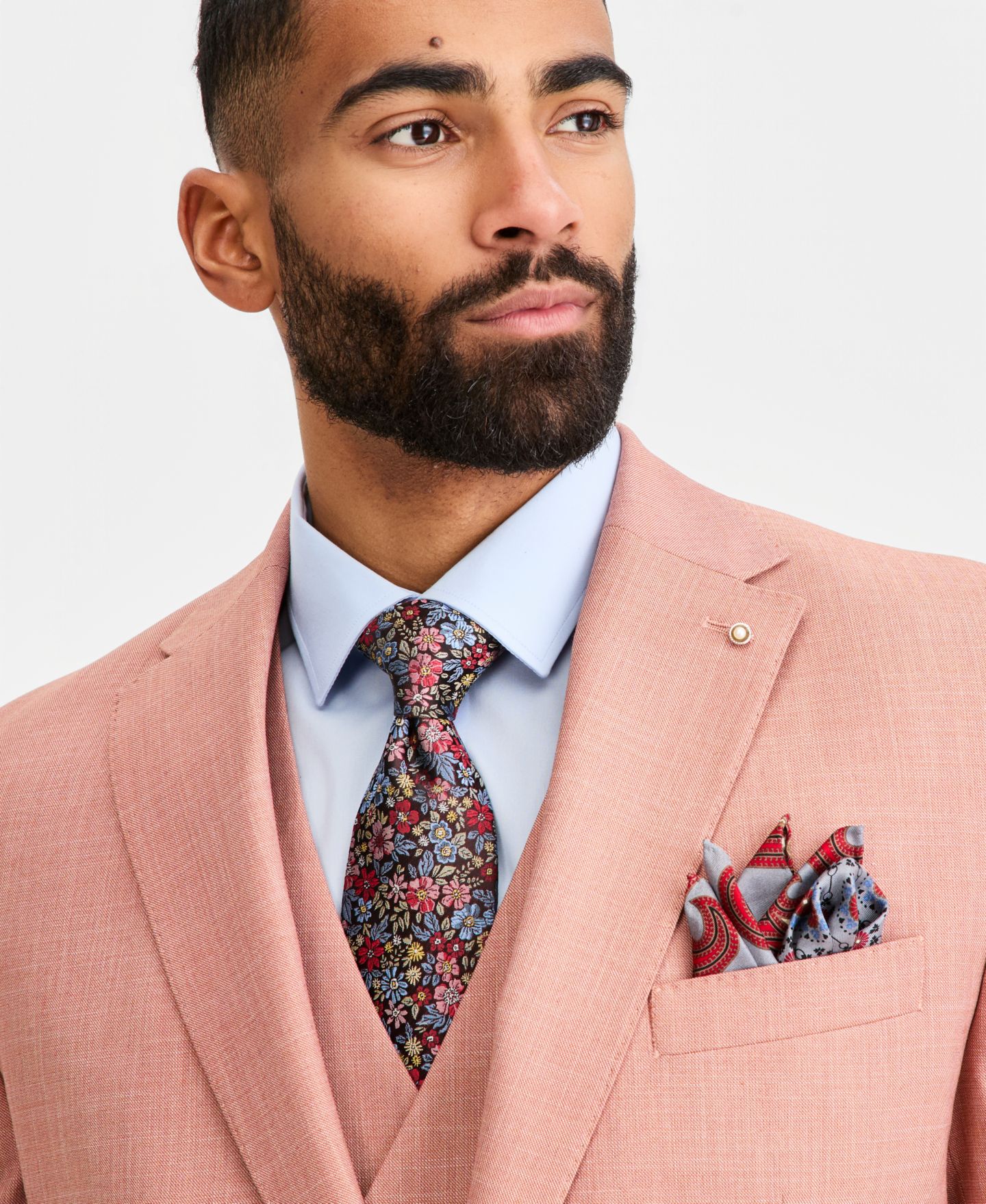 Мужские куртки Tayion Collection Classic-Fit Suit Separates, цвет: Терракотовый — фото 3