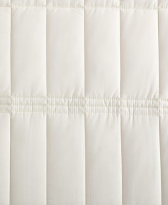 Calvin Klein Washed Percale Solid Cotton 3-Pc. Quilt Set, King