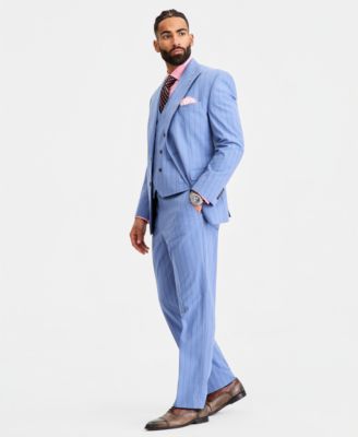 Men's Classic-Fit Blue Suit Separates Jacket, Vest & Pants