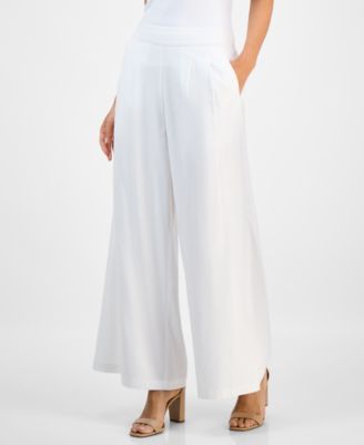 Petite High Rise Wide-Leg Pants, Macy's Exclusive 