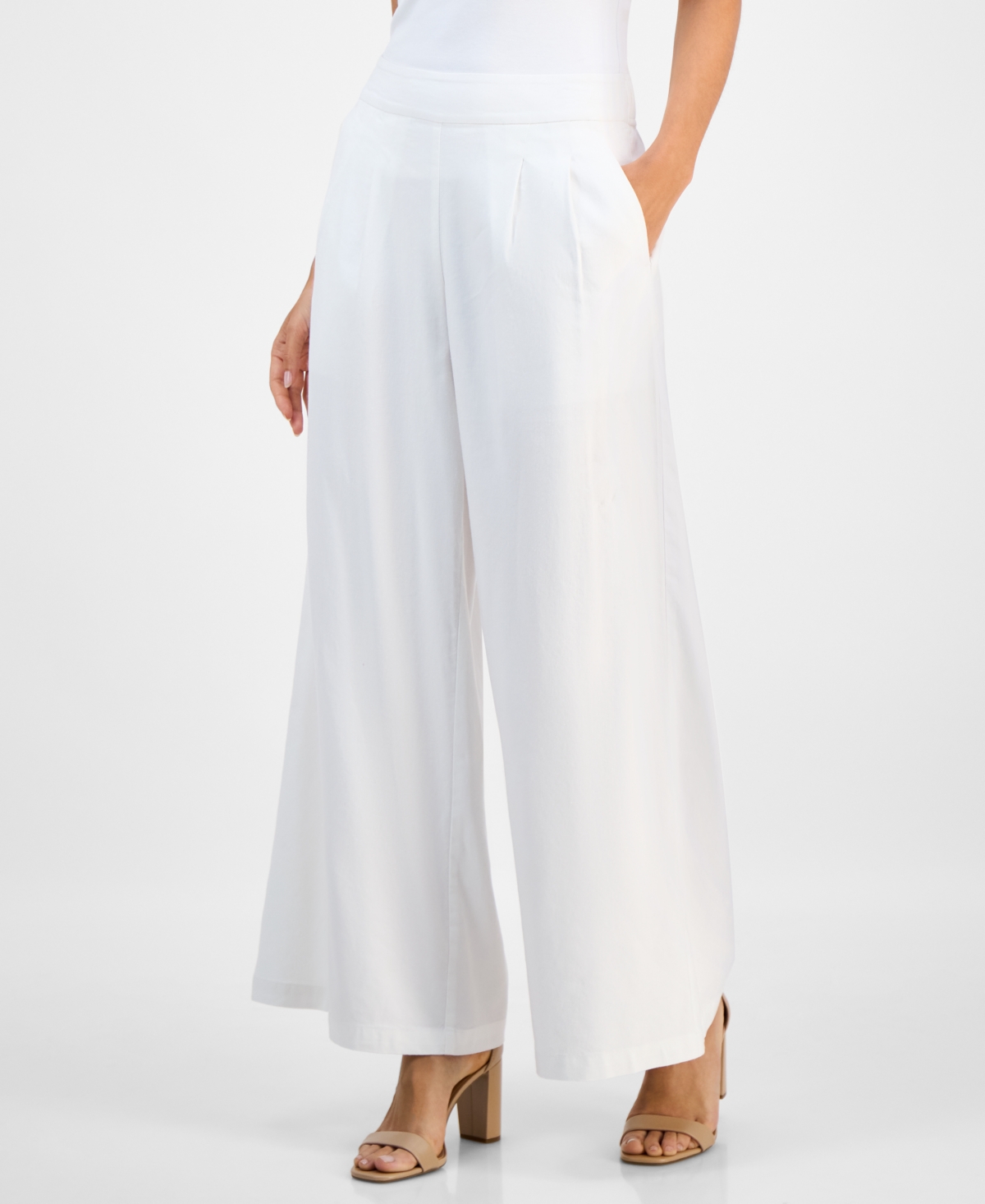 I.n.c. International Concepts Petite High Rise Wide-Leg Pants, Macy's Exclusive