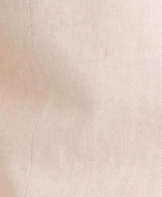 Men's Modern-Fit Herringbone Cotton & Linen Blazer