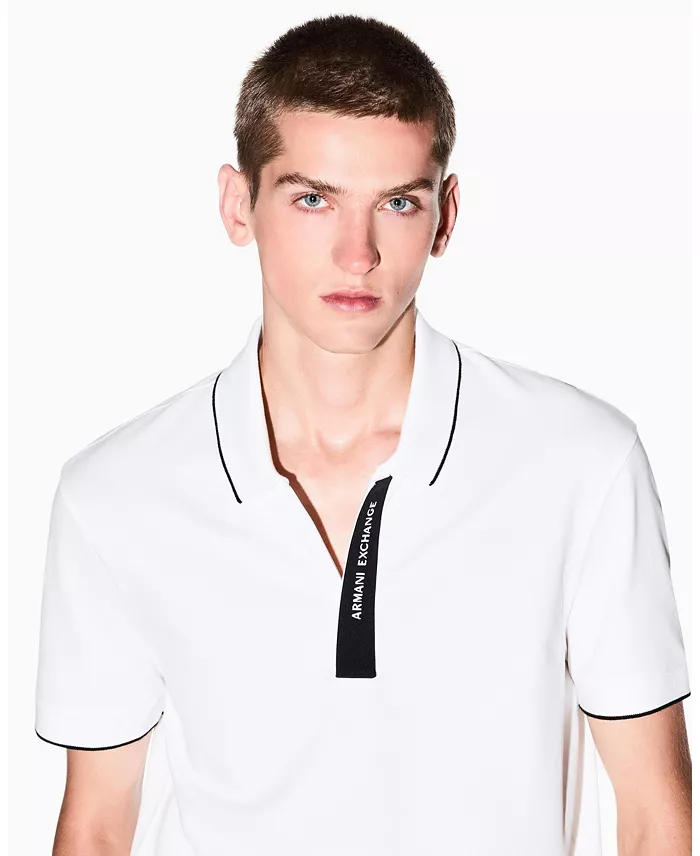 Men's Grosgrain Logo Polo Shirt - thumbnail 3