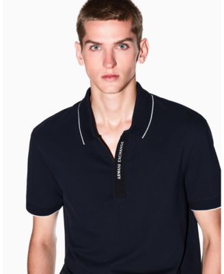 Men's Grosgrain Logo Polo Shirt