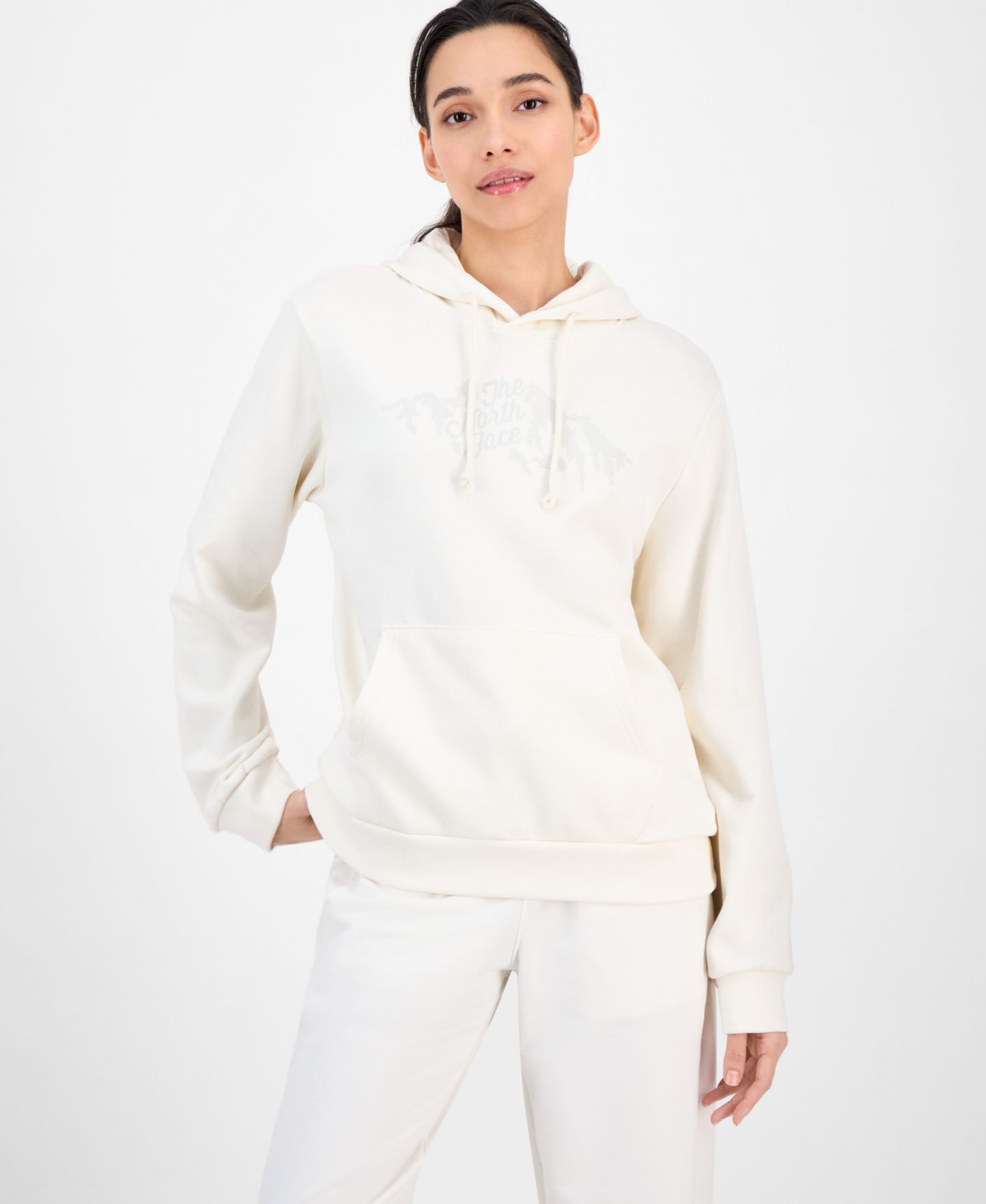 Женское худи The North Face Evolution Sparkle, цвет: Белый дюнный — фото 1