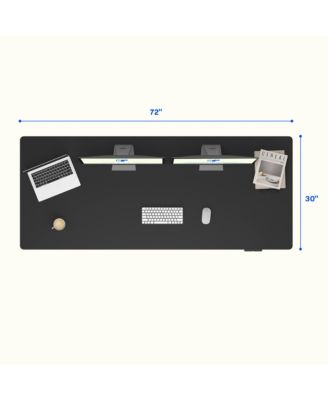 E7-COMMERCIAL Electric Adjustable Standing Desk, Rectangular Chipboard, Black
