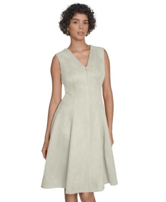 Women's Sleeveless Fit and Flare Short Dress