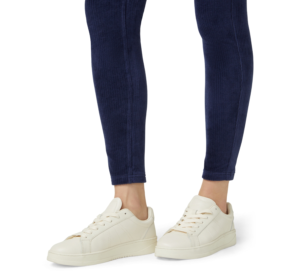 Hue Women's Straight Up Cool Classic Corduroy Leggings In White