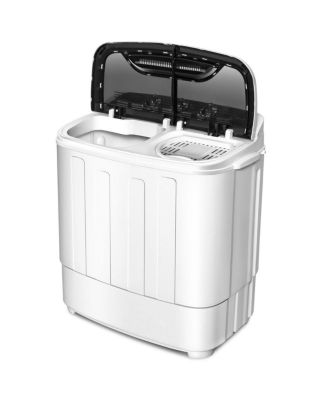 Compact Mini Twin Tub 8lbs Washing Machine Washer Spinner