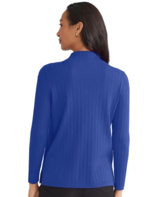 Women's Wide Rib Funnel Neck Sweater