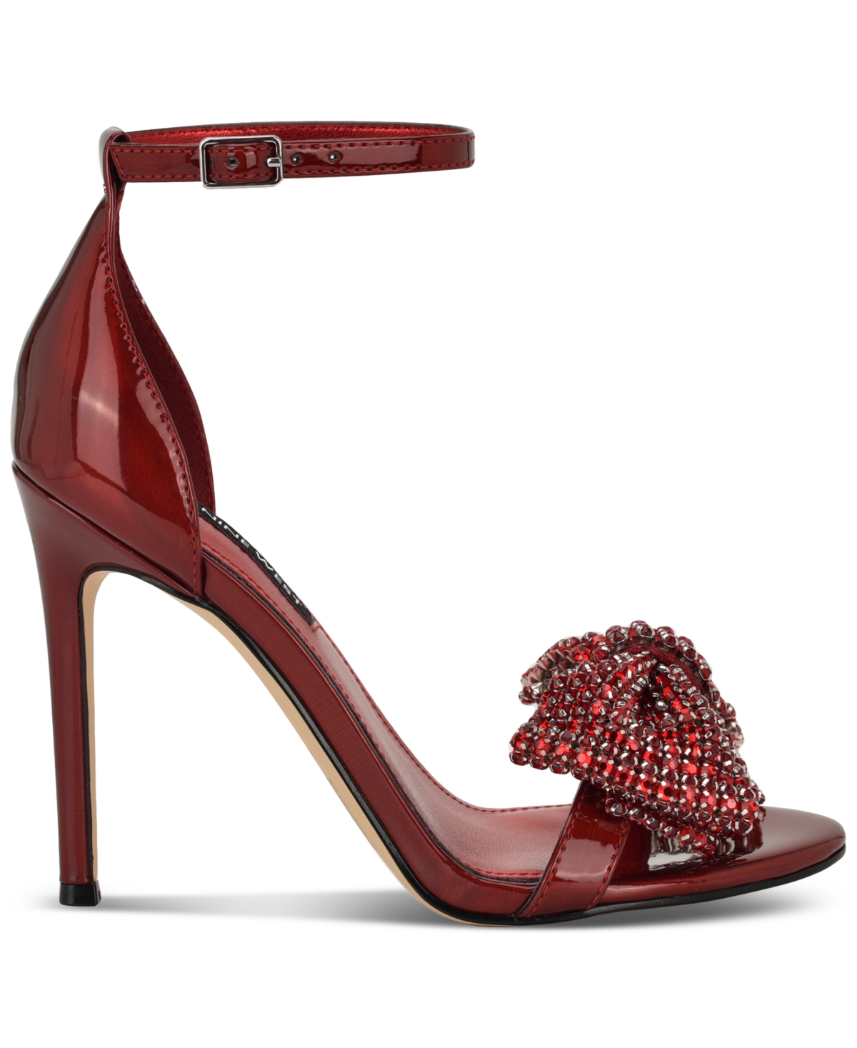 Nine West Women's Tansie Embellished High Stiletto Dress Sandals In Red