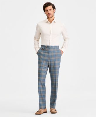 Men's Classic-Fit Plaid Suit Separate Pants