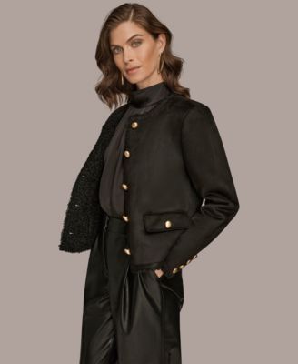 Women's Button Front Boxy Coat