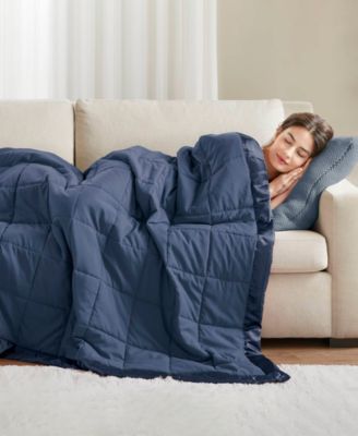 Windom Lightweight Down Alternative Satin Trim Blanket, Twin