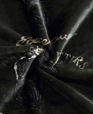 Printed Lush Flannel Throw, 70" x 60"