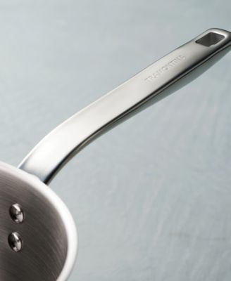 Tempo Tri-Ply Base Stainless Steel 3-Quart Sauce Pan with Glass Lid