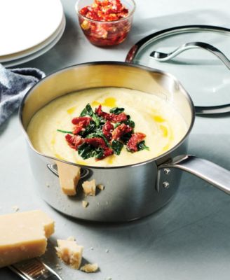 Tempo Tri-Ply Base Stainless Steel 10-Pc. Cookware Set with Glass Lids