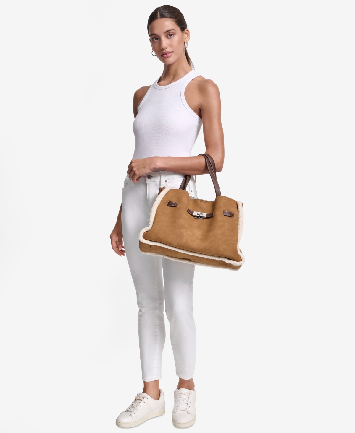 Dkny Women's Bryar Large Satchel Bag In Brown