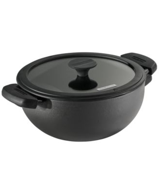 Tramontina - Utsava 3.9-Quart Pre-Seasoned Cast Iron Kadai with Lid