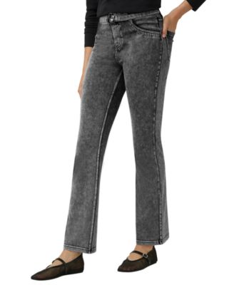 Women's High-Rise Denim Baby Bootcut Leggings