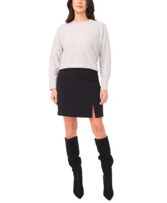 Women's Sequin Long Sleeve Crewneck Sweater