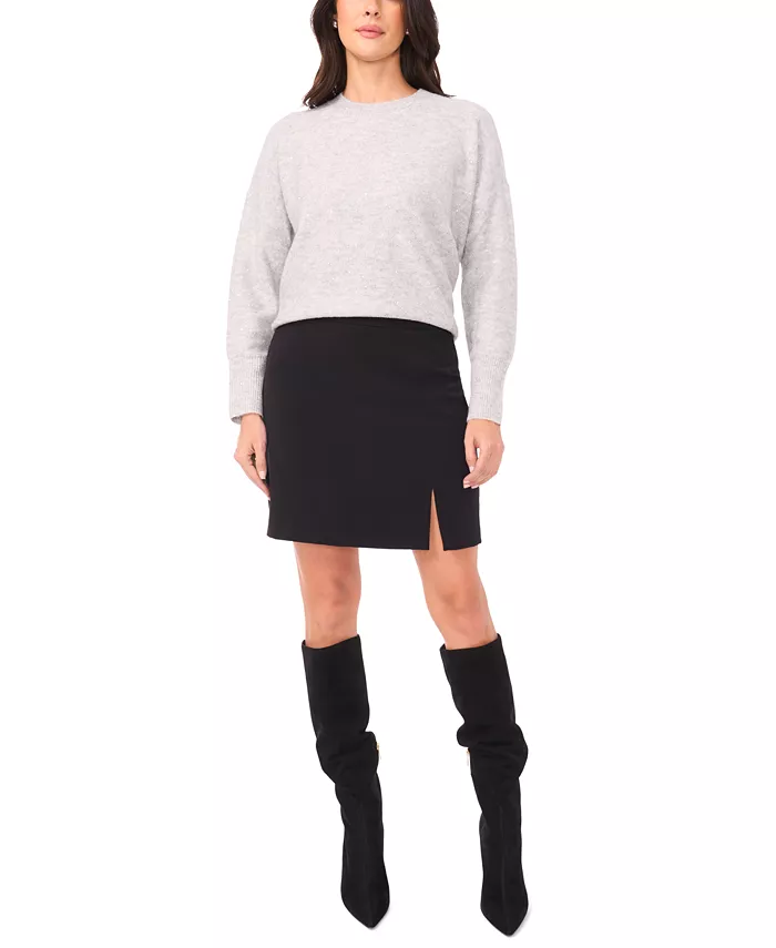 Women's Crewneck Sequin Long-Sleeve Sweater - thumbnail 7